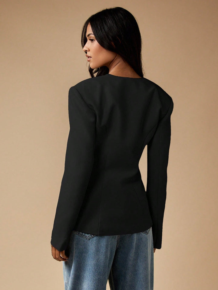 Sacou SHEIN, negru