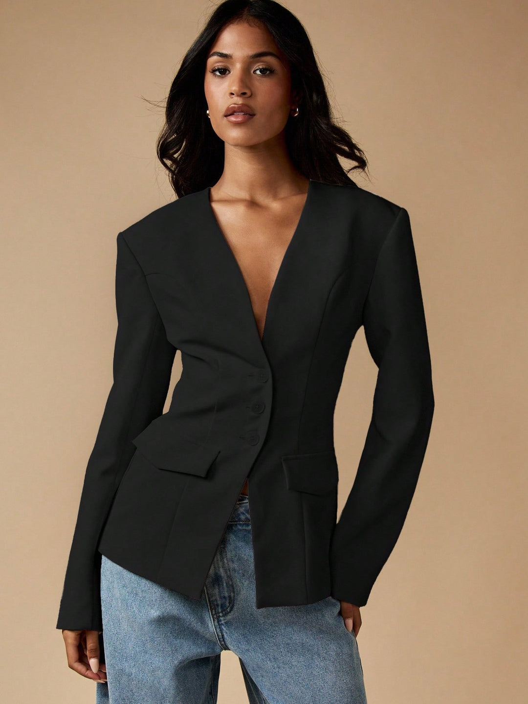 Sacou SHEIN, negru