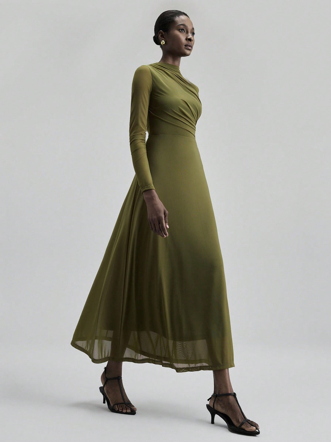 SHEIN maxi ruha, khaki