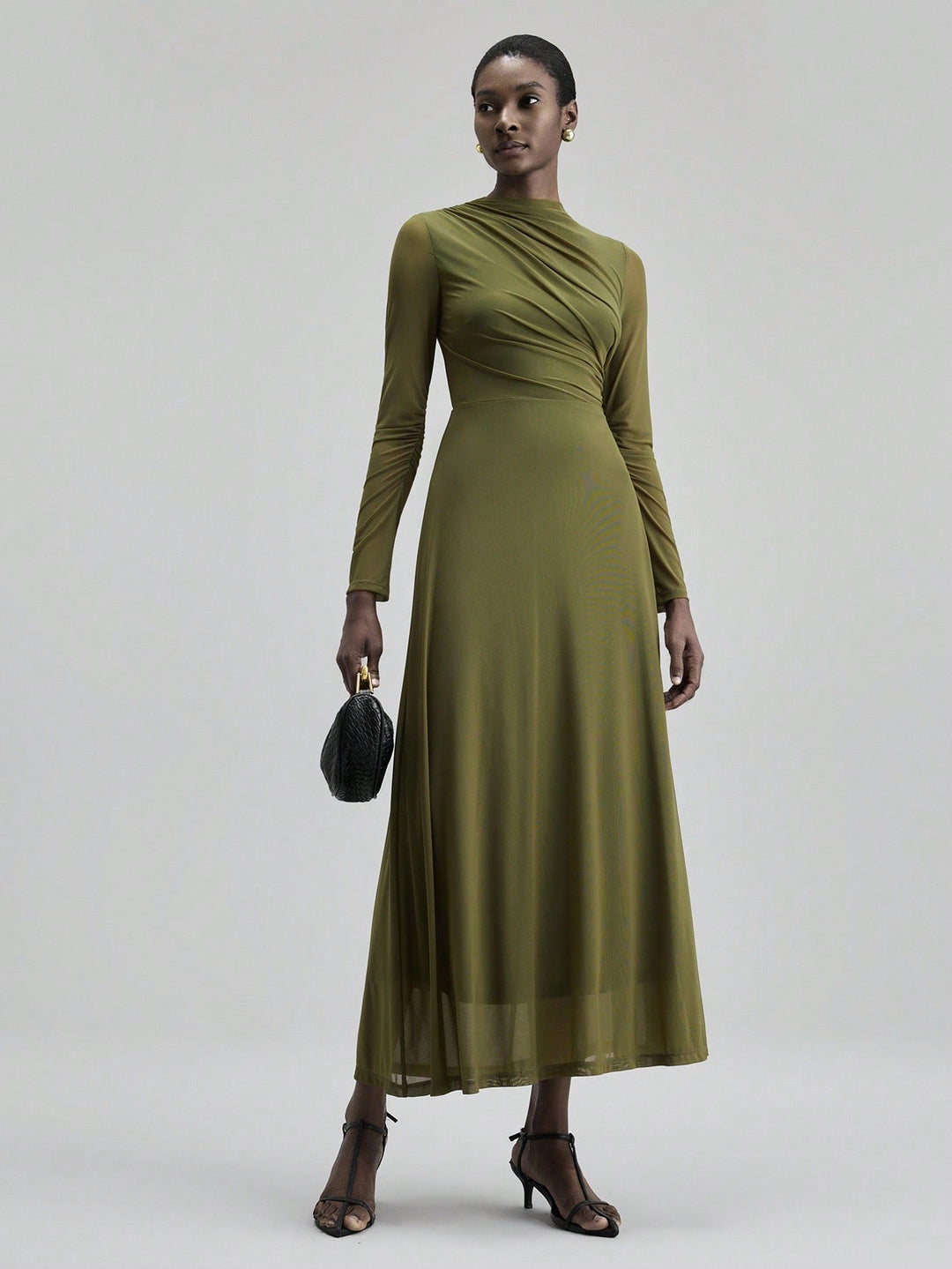 SHEIN maxi ruha, khaki