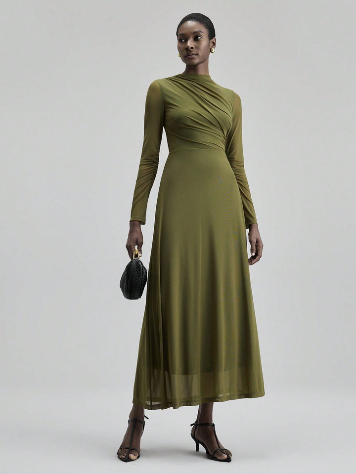 SHEIN maxi ruha, khaki