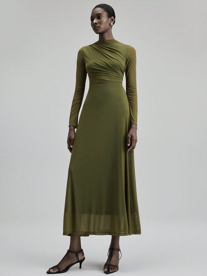 SHEIN maxi ruha, khaki