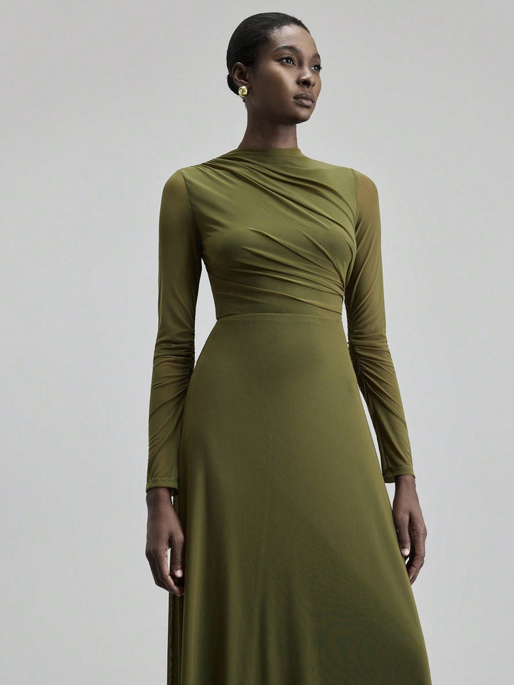 SHEIN maxi ruha, khaki