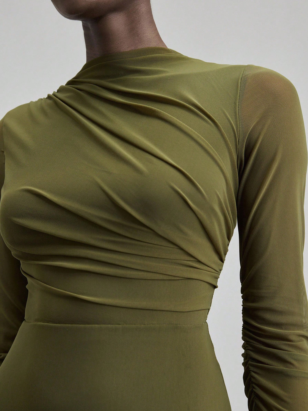 SHEIN maxi ruha, khaki