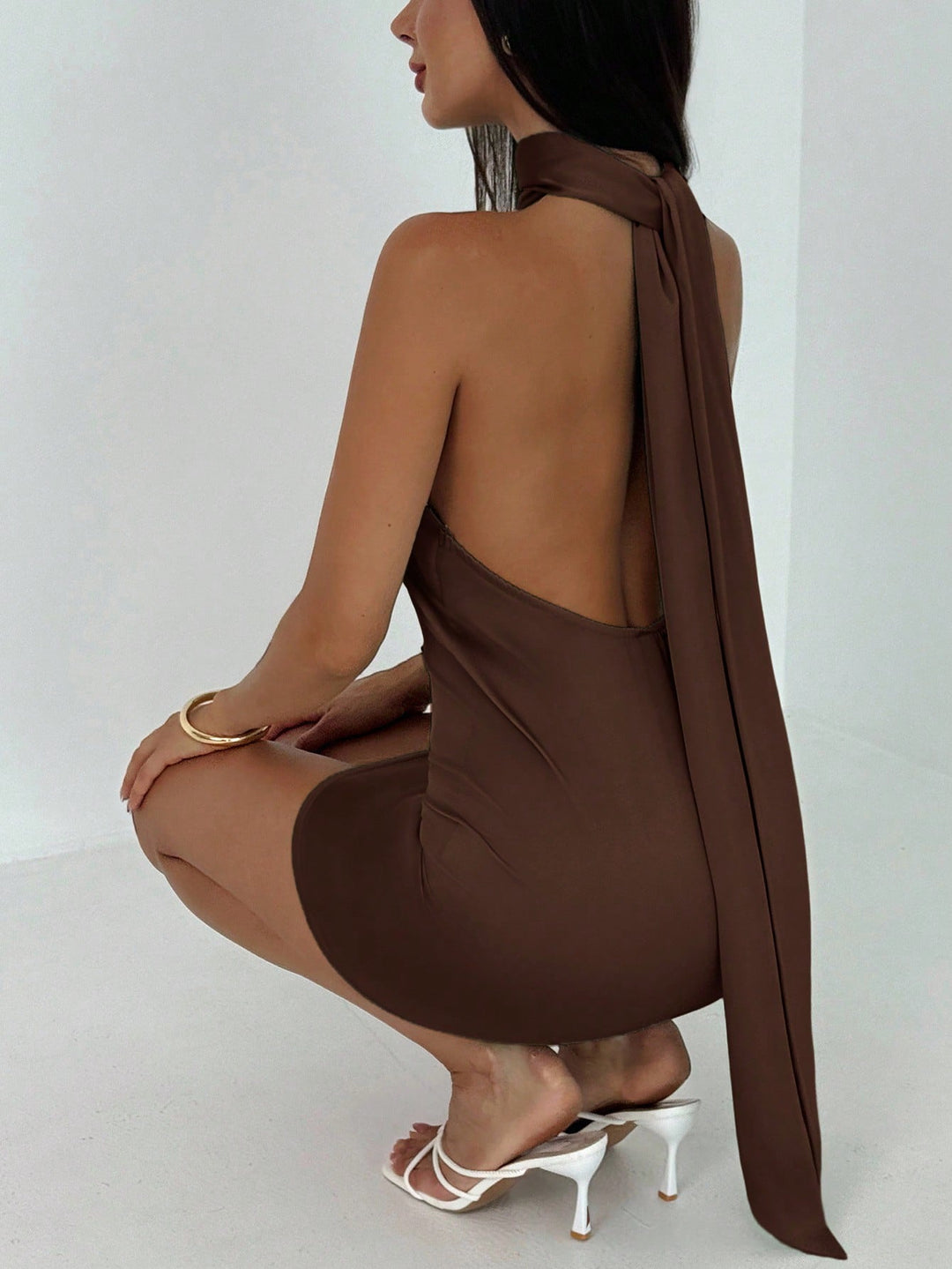 Rochie mini SHEIN, maro