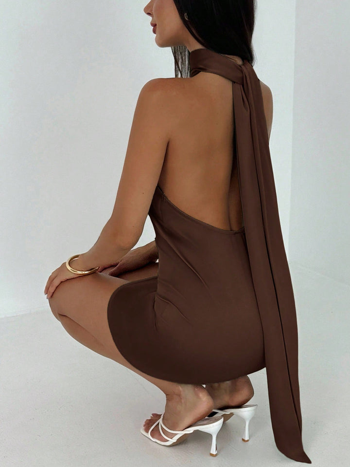 Rochie mini SHEIN, maro