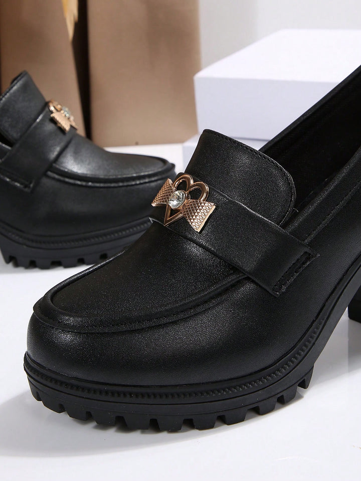Pantofi cu toc SHEIN, negru