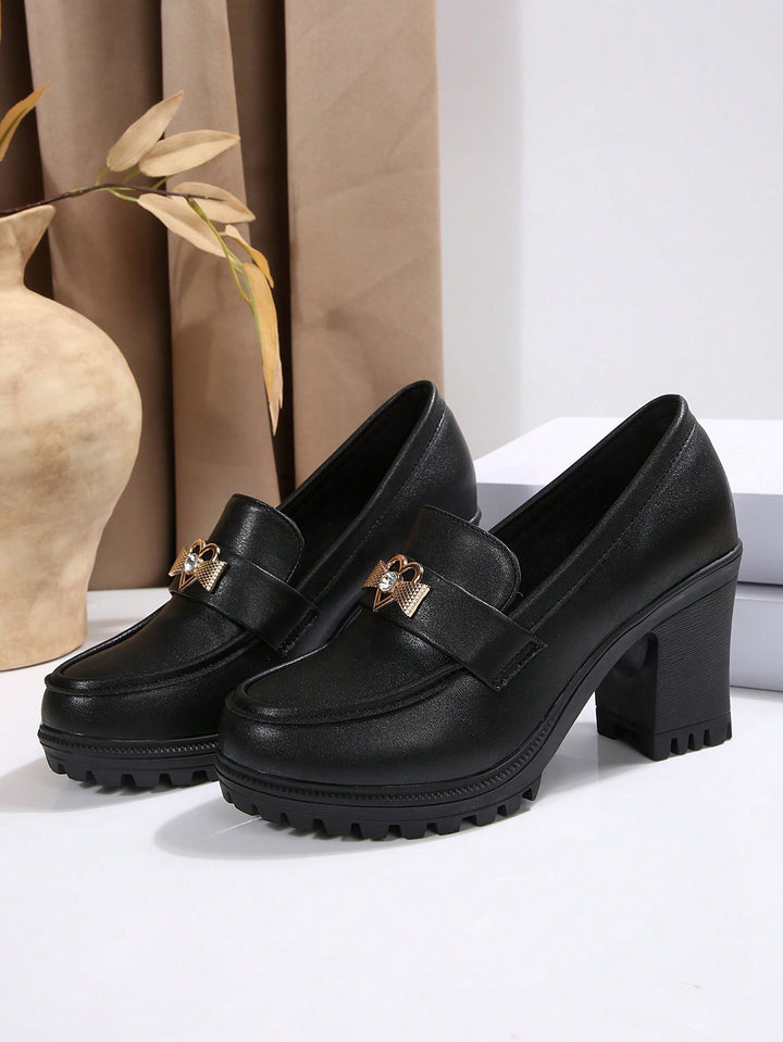 Pantofi cu toc SHEIN, negru