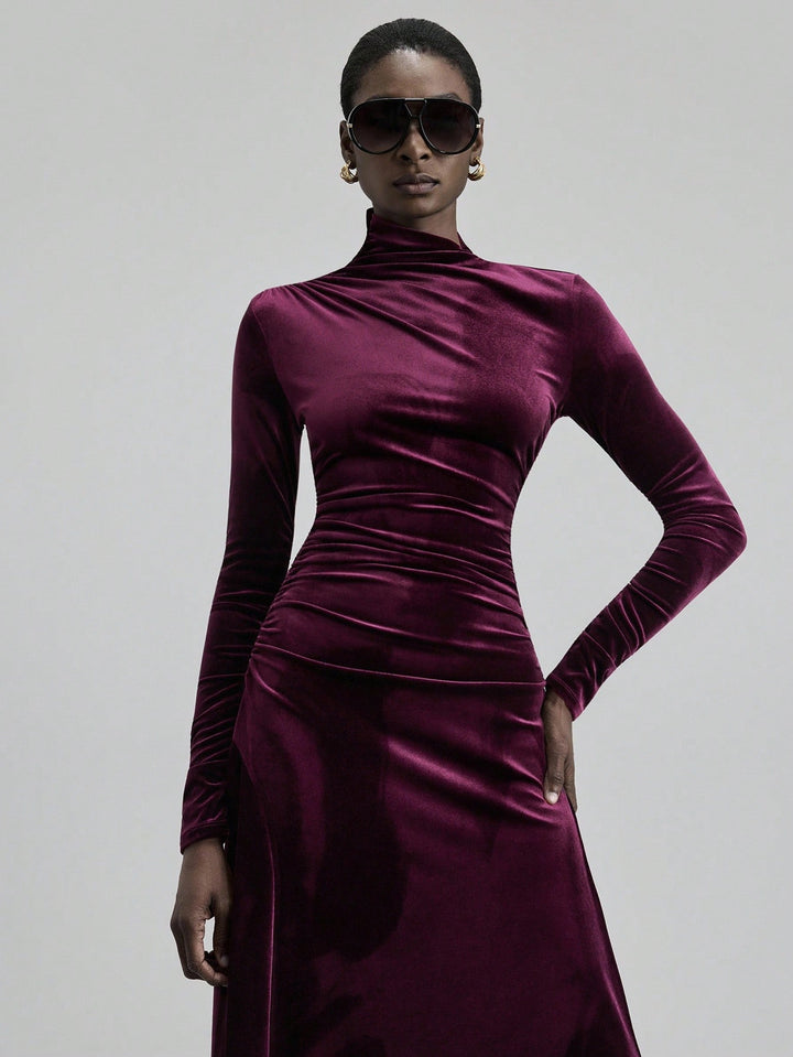 Rochie maxi SHEIN, vișiniu