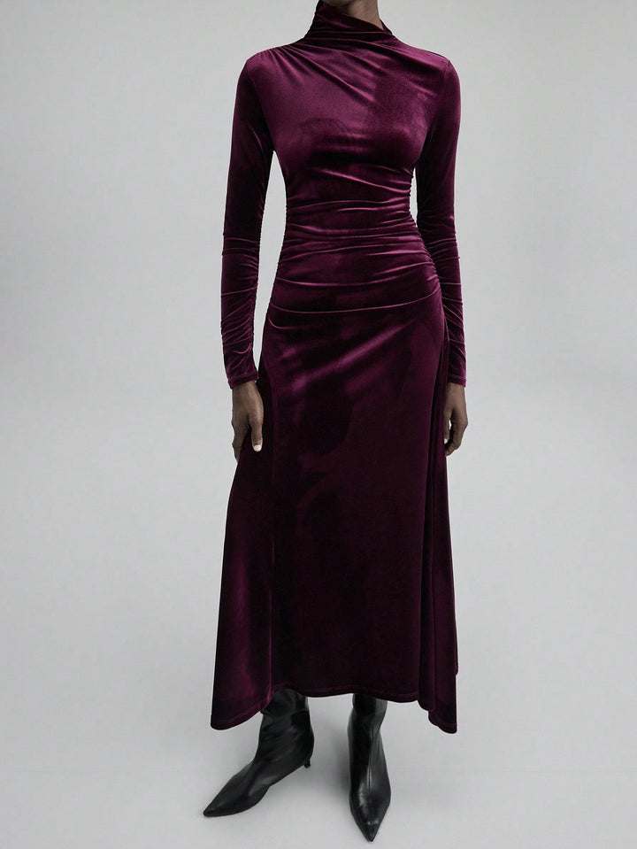 Rochie maxi SHEIN, vișiniu