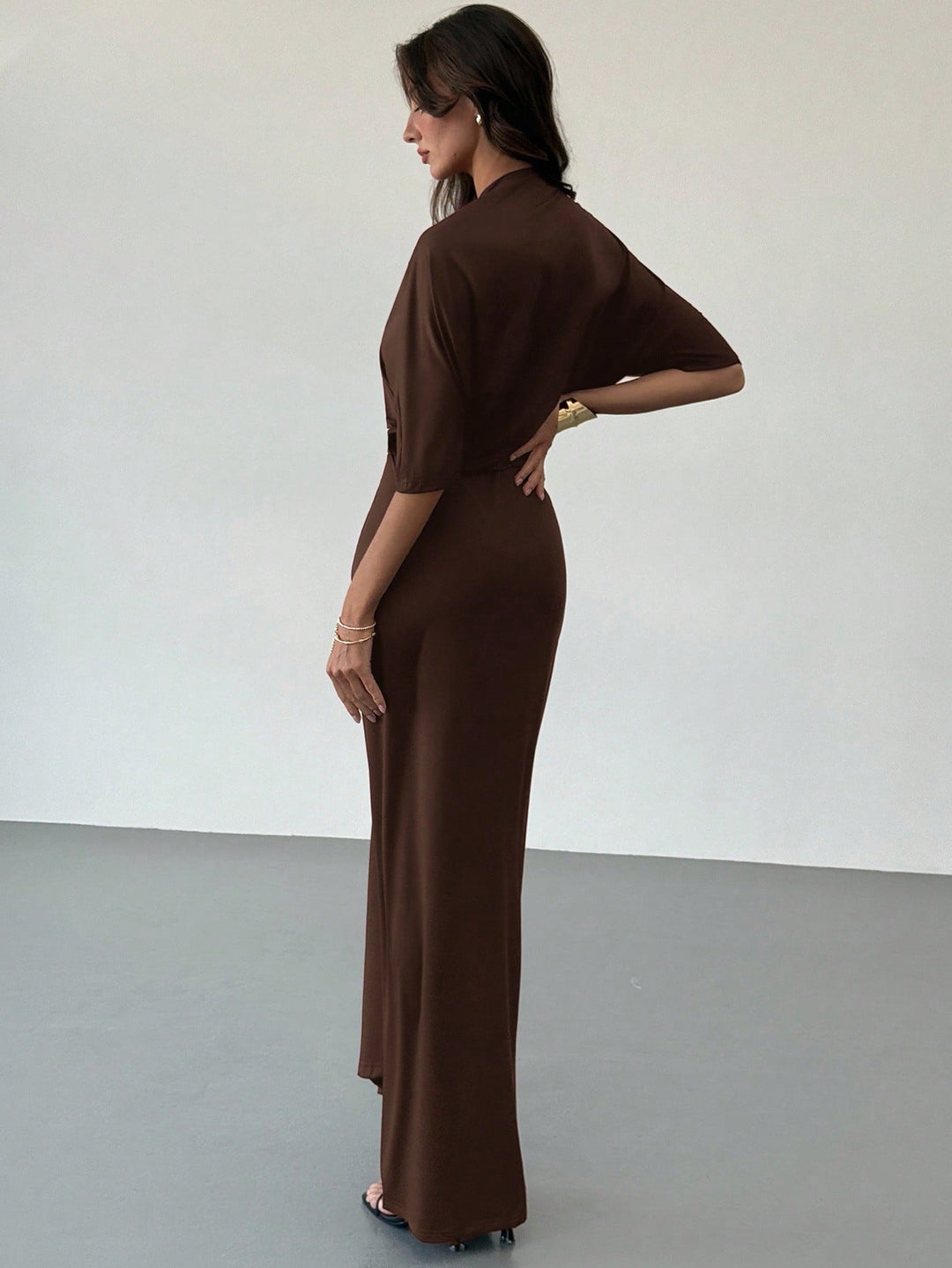 Rochie maxi SHEIN, maro
