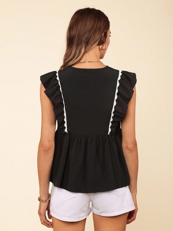 Bluza casual SHEIN, negru
