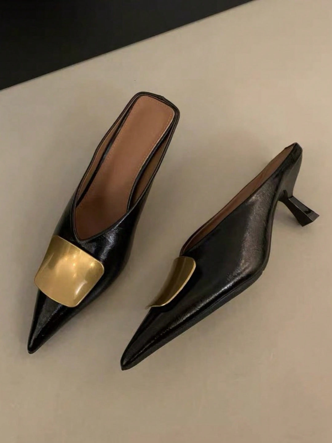 Pantofi cu toc SHEIN, negru