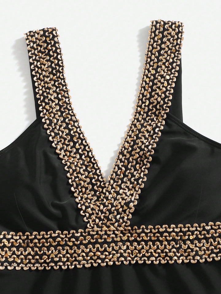 Costum de baie întreg SHEIN, negru