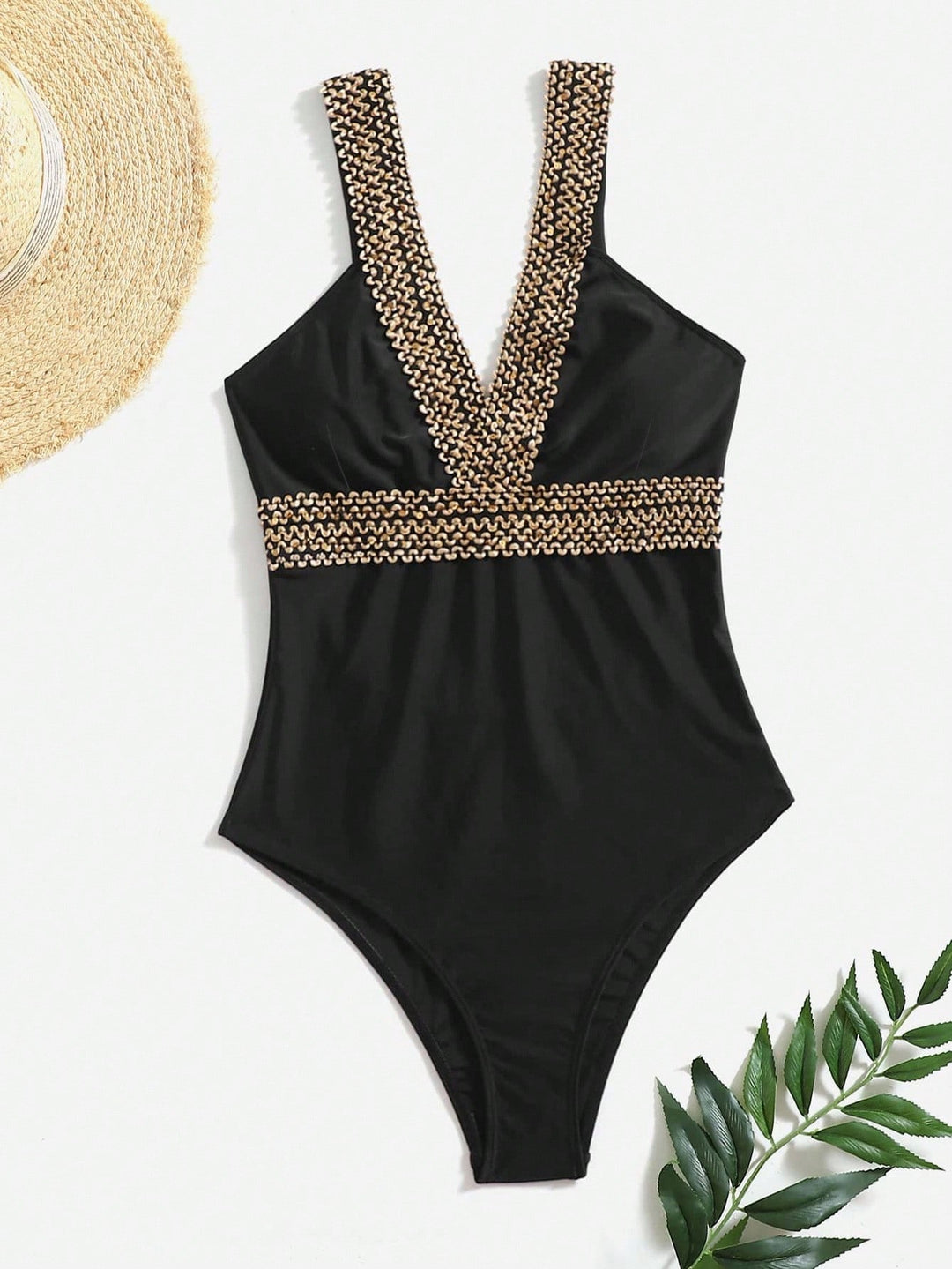 Costum de baie întreg SHEIN, negru