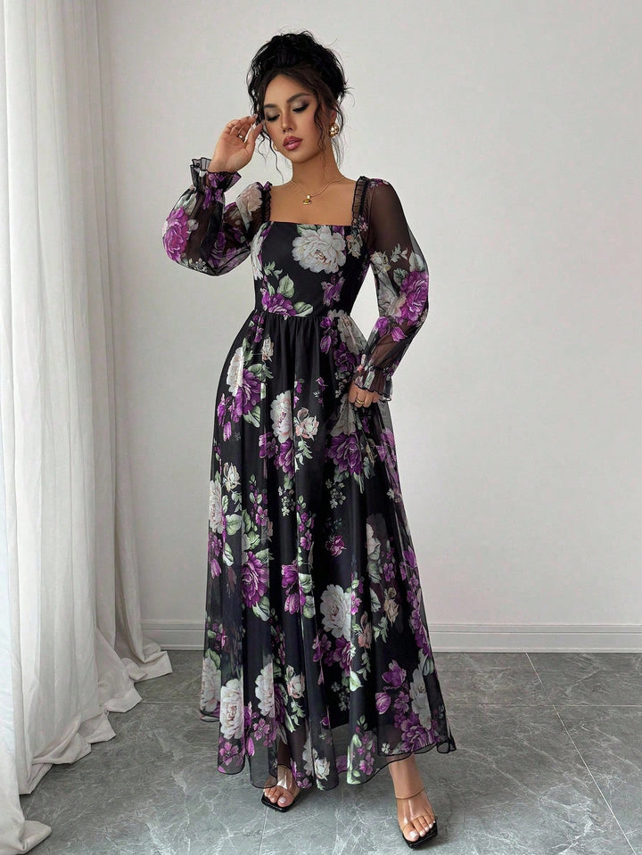 Rochie maxi SHEIN, mix culori