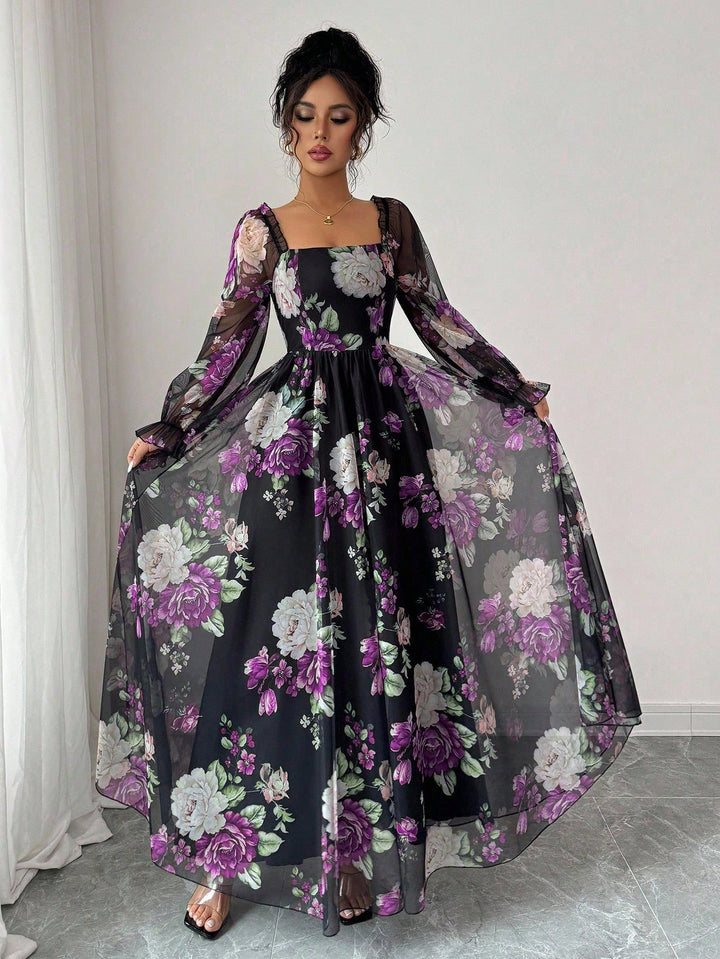 Rochie maxi SHEIN, mix culori