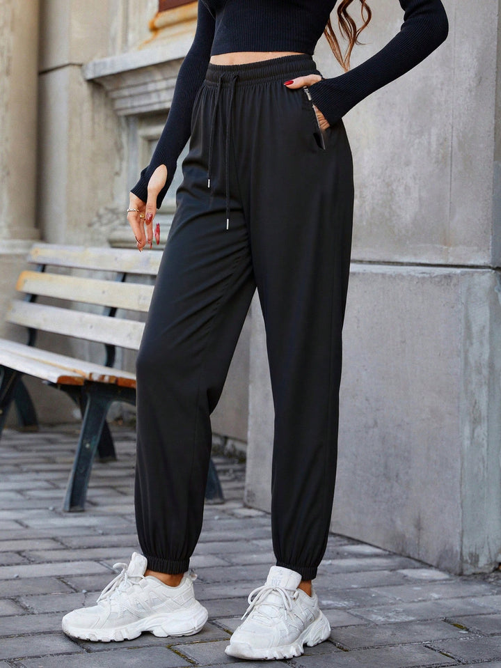 Pantaloni SHEIN, negru