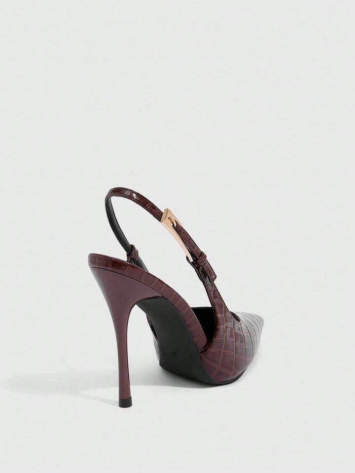 SHEIN heeled shoes, brown