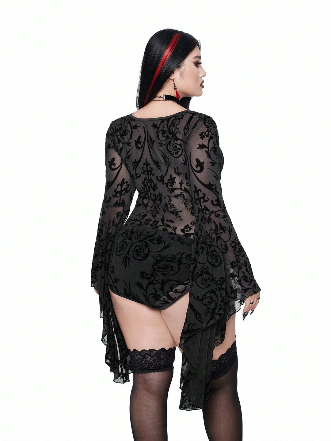 Body Shein Curve+, negru