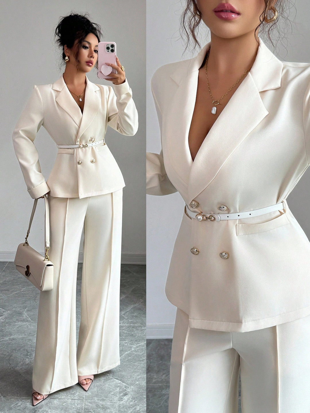Costum SHEIN, bej