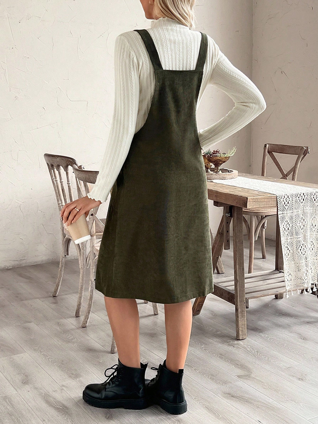 Rochie SHEIN, kaki