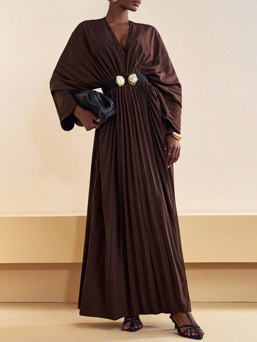 Rochie maxi SHEIN, maro