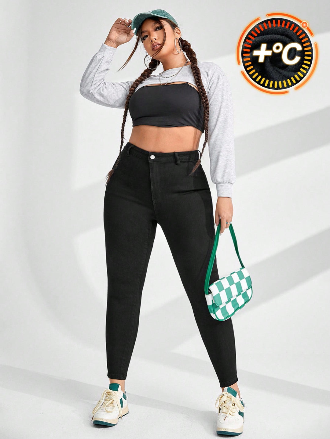 Jeans SHEIN, negru