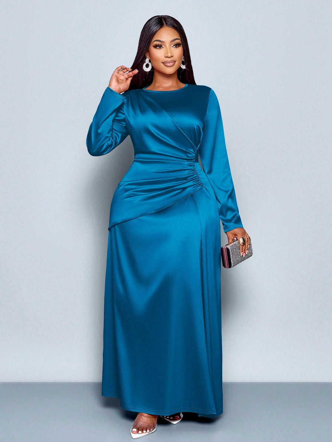 Rochie maxi SHEIN, albastru