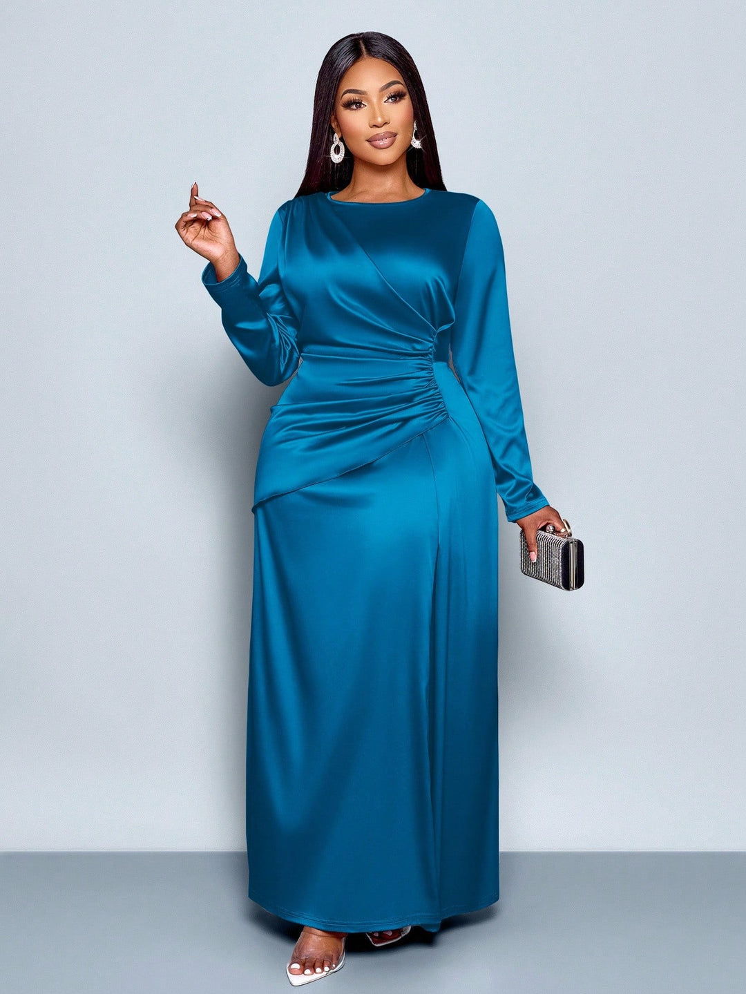 Rochie maxi SHEIN, albastru