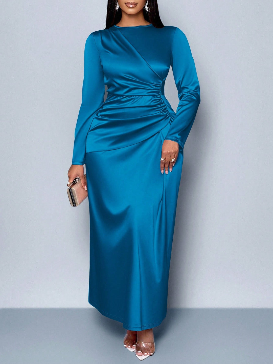 Rochie maxi SHEIN, albastru