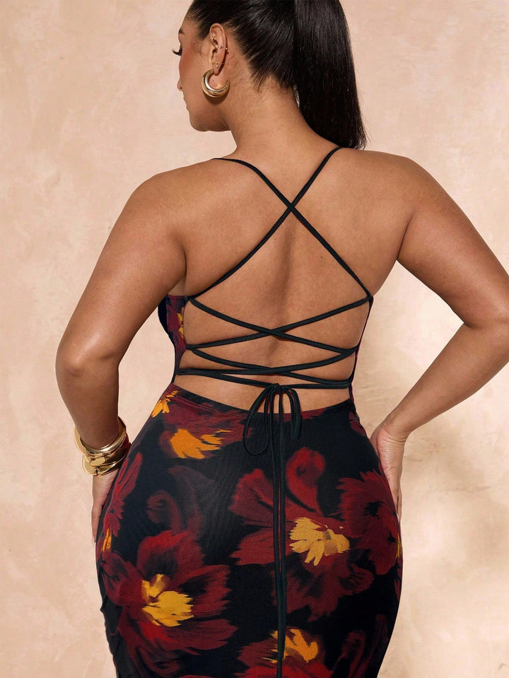 Rochie maxi SHEIN, mix culori