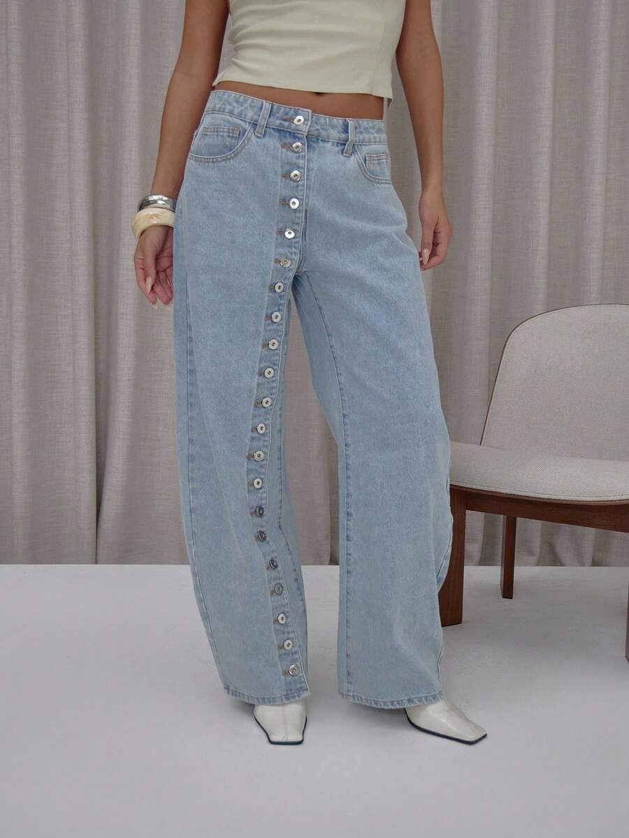 Jeans SHEIN, albastru