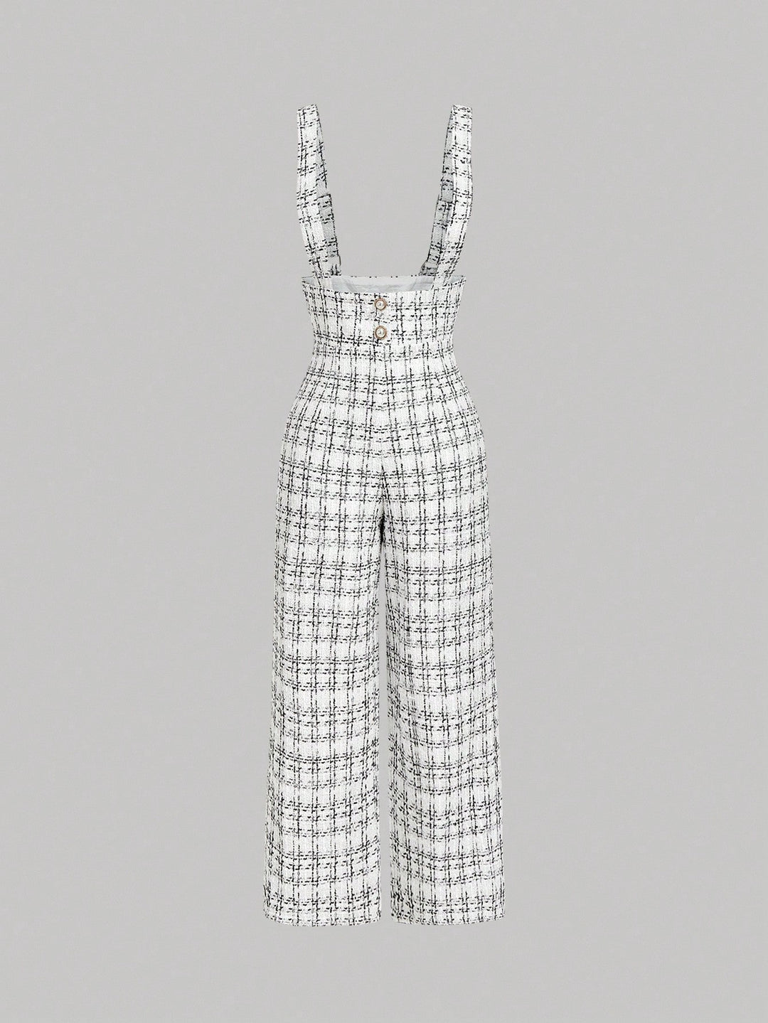 SHEIN hosszú jumpsuit, fehér
