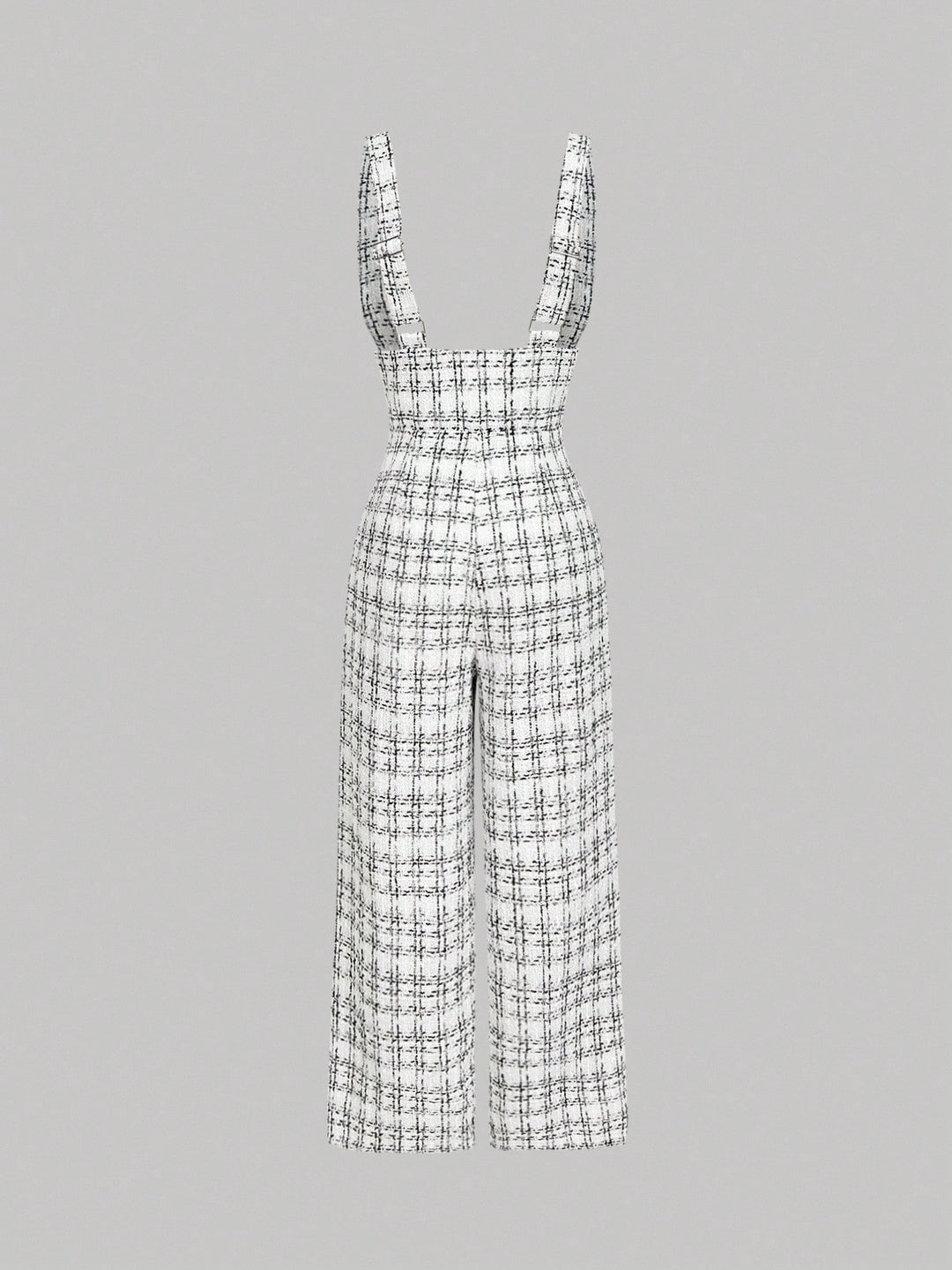SHEIN hosszú jumpsuit, fehér