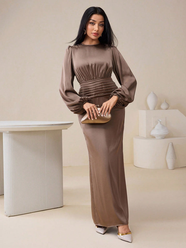 Rochie maxi SHEIN, maro