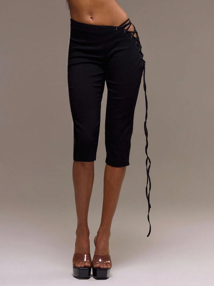 SHEIN rövid leggings, fekete