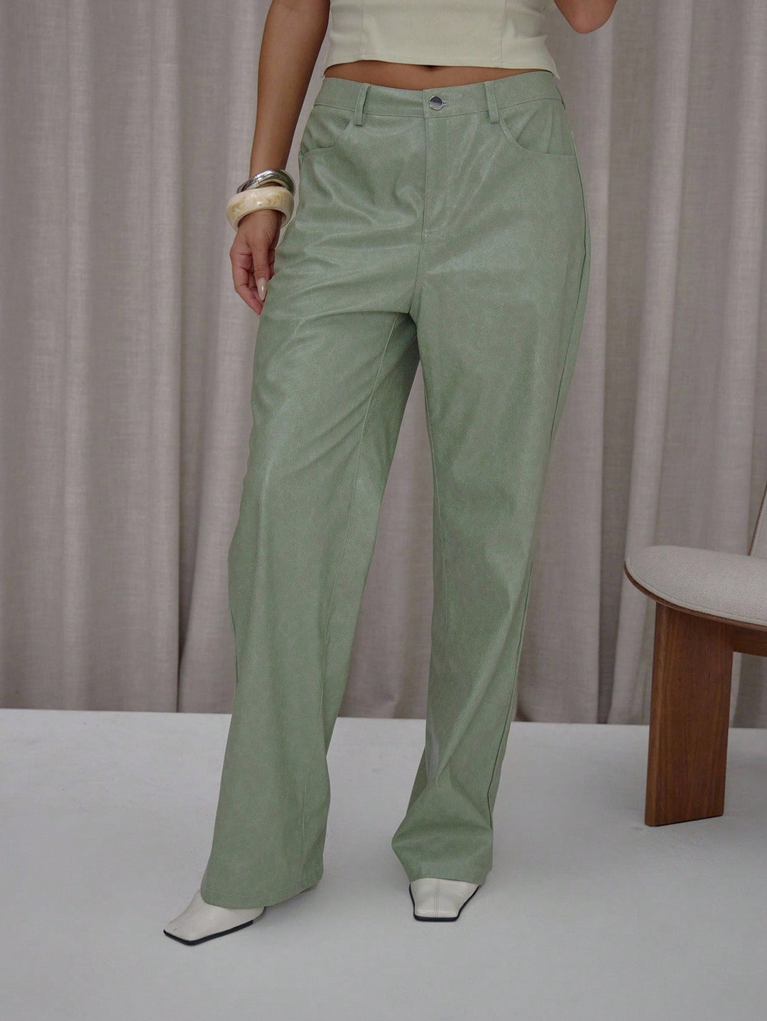 Pantaloni SHEIN, verde