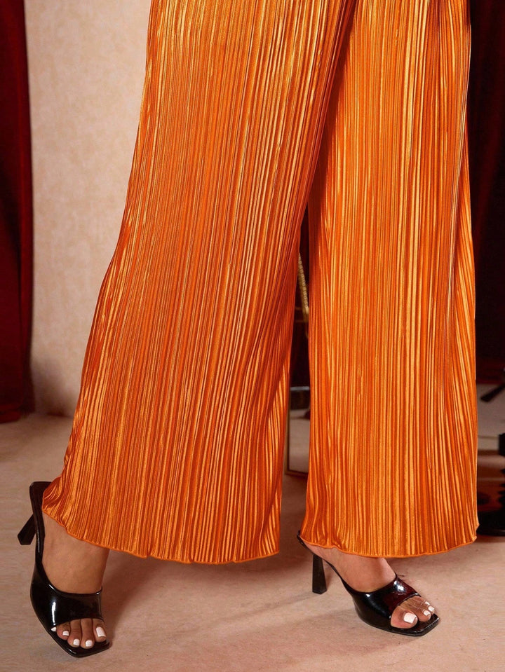 Pantaloni SHEIN, portocaliu