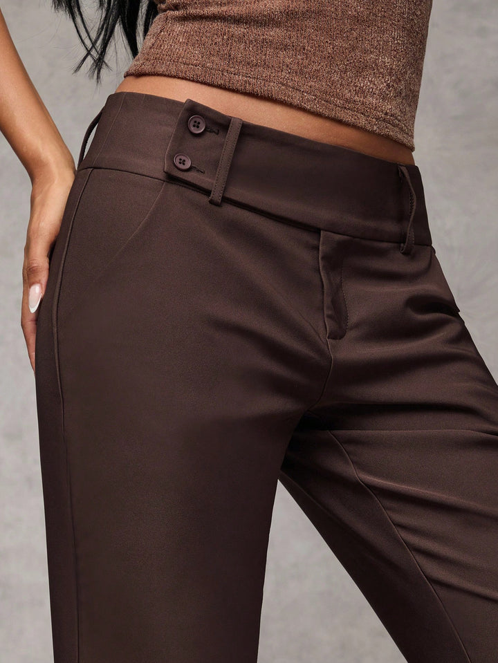 Pantaloni SHEIN, maro