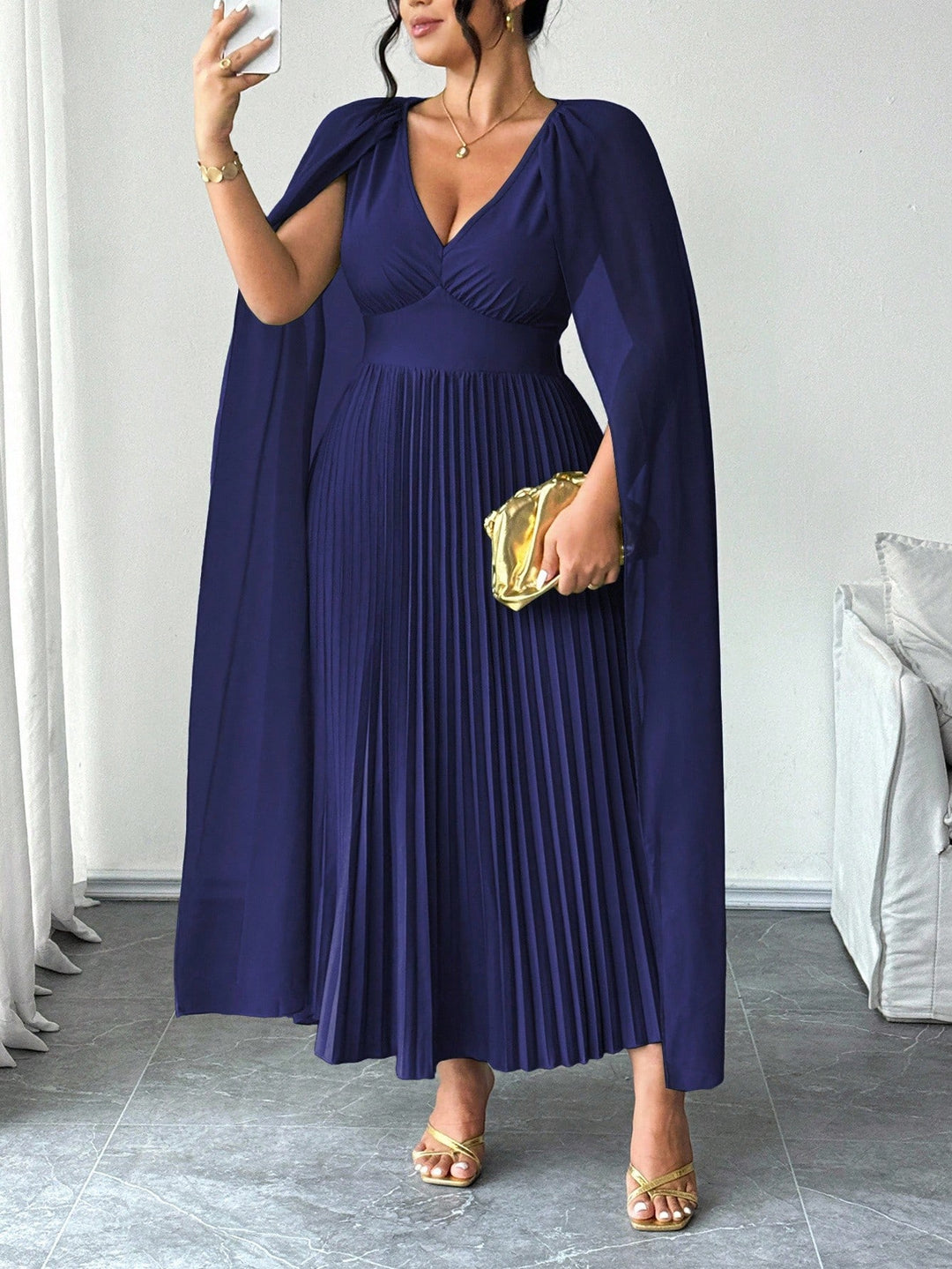 Rochie maxi SHEIN, albastru