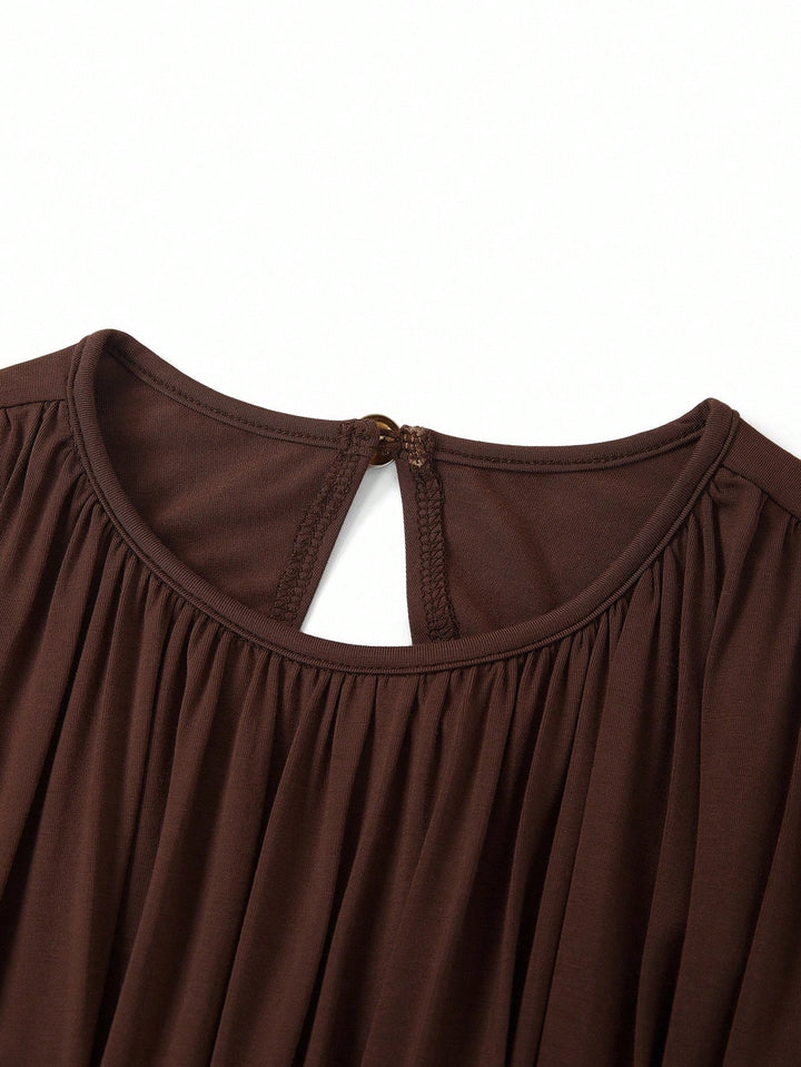 Rochie maxi SHEIN, maro