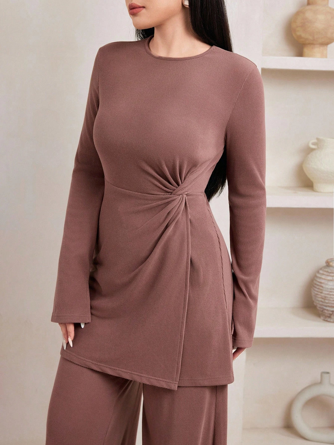 SHEIN blúz, barna