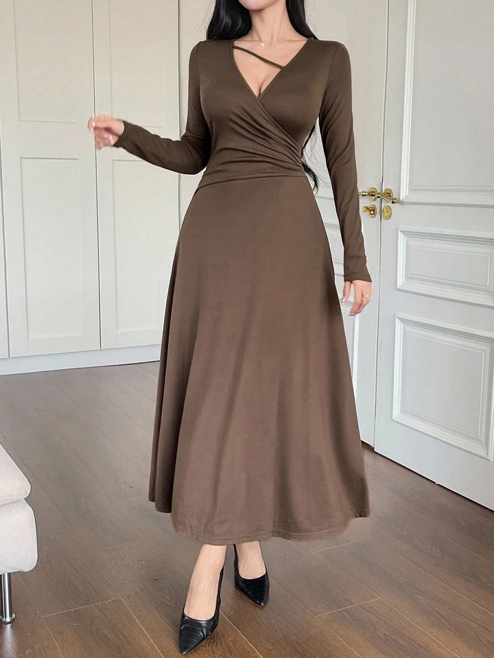 Rochie maxi SHEIN, maro