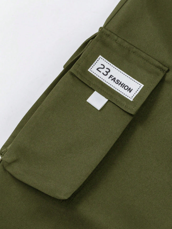 Pantaloni cargo Shein, kaki