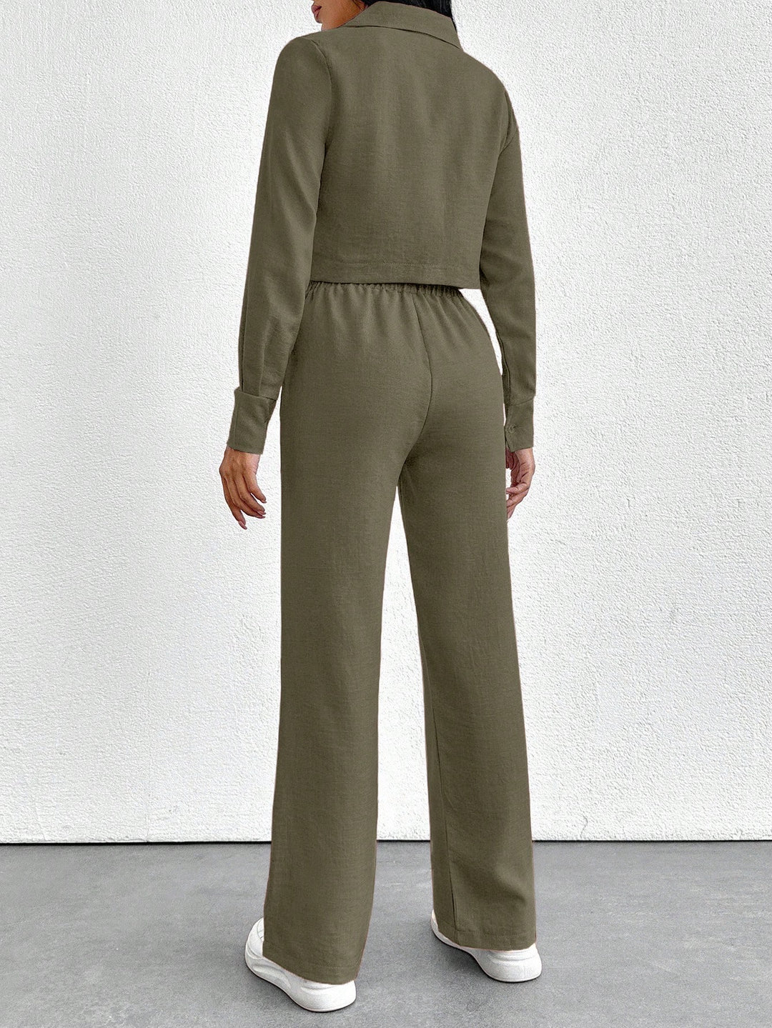 SHEIN romper, khaki