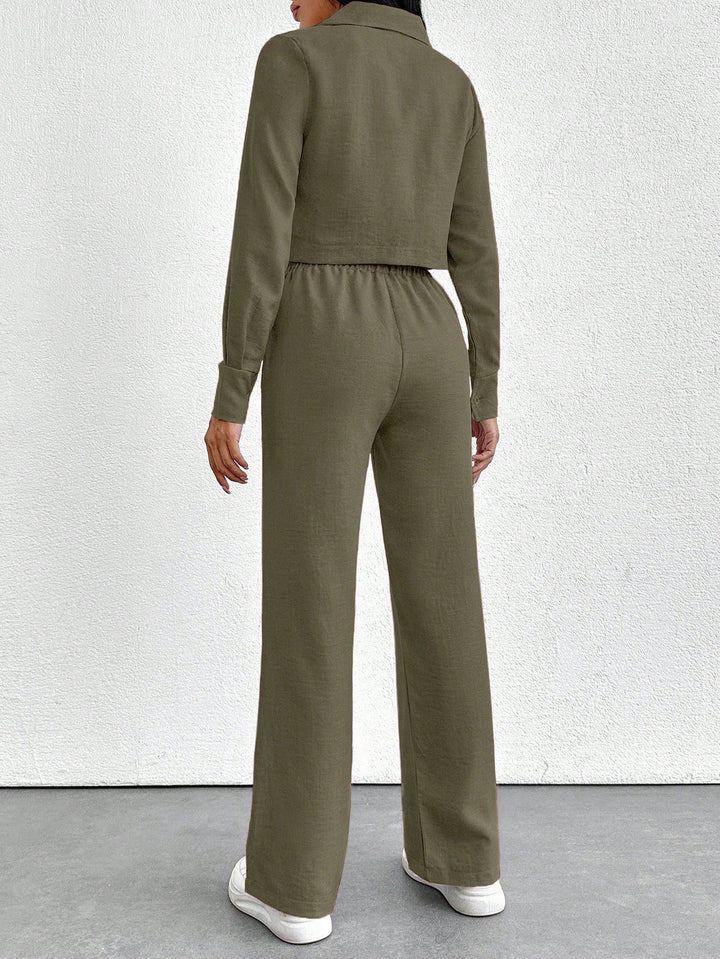 SHEIN romper, khaki