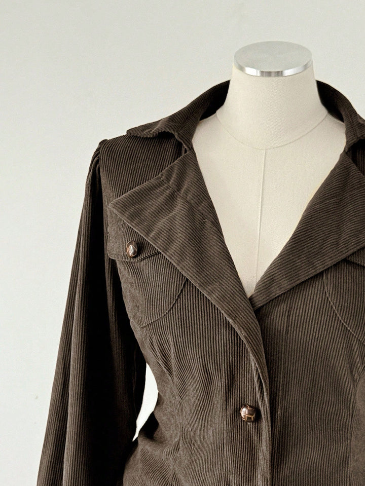 Shein Curve+ kabát, barna