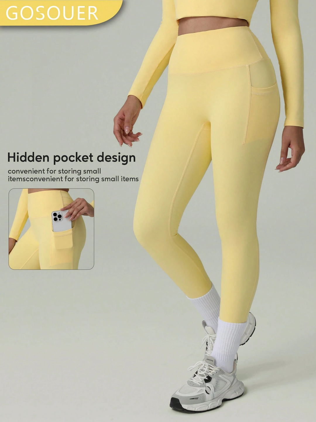 Leggings SHEIN, sárga