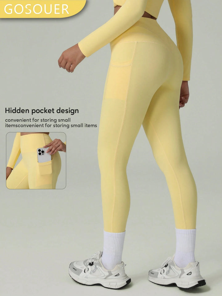 Leggings SHEIN, sárga